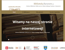 Tablet Screenshot of biblioteka.baranow.pl